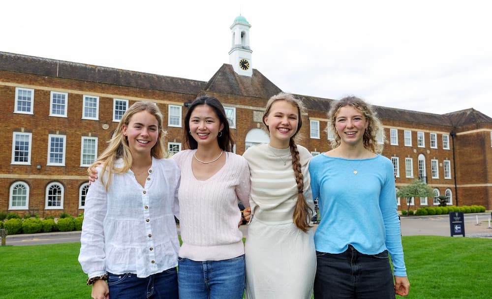St Swithun’s A-level students celebrate a record-breaking year